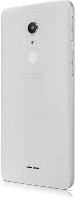 Alcatel A3 XL bianco indietro lato sinistro