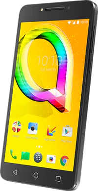 Alcatel A5 LED negro tapa delantera lado derecho aslant
