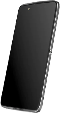 Alcatel Idol 4 metallic silver front right side