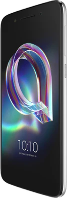 Alcatel Idol 5 sølv front højre side