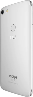 Alcatel Idol 5 sølv bagside venstre side