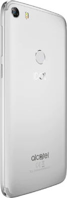 Alcatel Idol 5 sølv bagside højre side