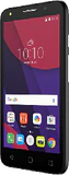 Alcatel Pixi 4 5 dualsim schwarz Vorderseite rechte Seite