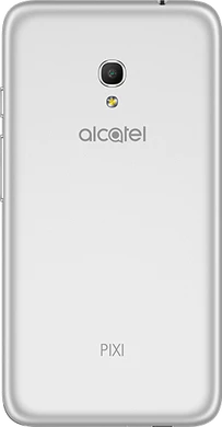 Alcatel Pixi 4 5 dualsim silber Rückseite