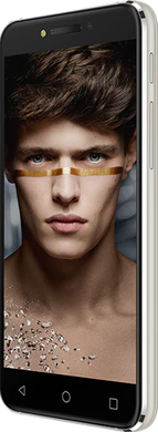 Alcatel Shine Lite schwarz Vorderseite rechte Seite