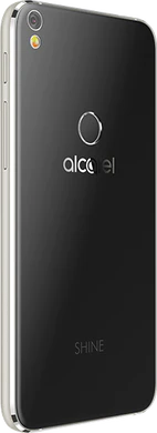 Alcatel Shine Lite schwarz Rückseite rechte Seite