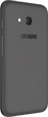 Alcatel U3 3G zwart achterkant rechterzijkant