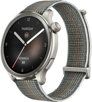 Amazfit Balance grey front right side