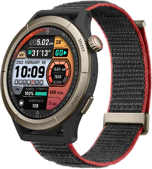 Amazfit Cheetah Pro goud voorkant rechterzijkant