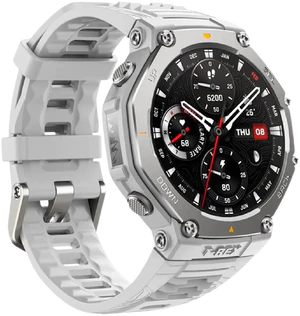Amazfit t rex 3 grijs voorkant linkerzijkant