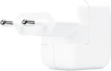 Apple 12 w usb power adapter wit achterkant linkerzijkant
