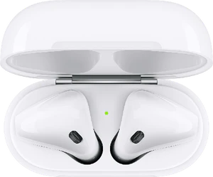Apple AirPods wit case bovenkant geopend