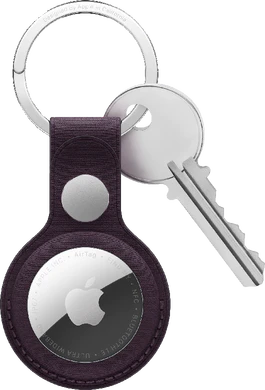 Apple AirTag 2 white keychain with keys