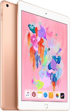 Apple ipad 2018 goud overzicht schuin