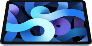 Apple iPad air 2020 blå sida snett 2