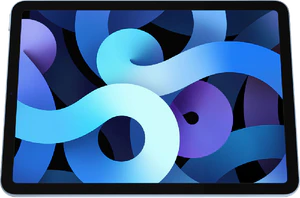 Apple iPad air 2020 wifi blauw zijkant schuin 3