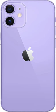 Apple iPhone 12 mini paars achterkant