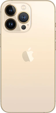 Apple iPhone 13 Pro guld tillbaka