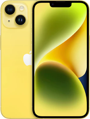Apple iPhone 14 yellow overview
