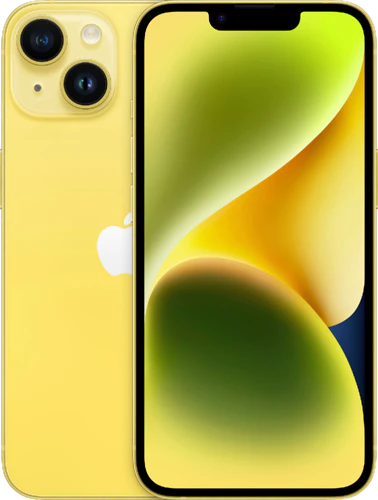 Apple iPhone 14 yellow overview