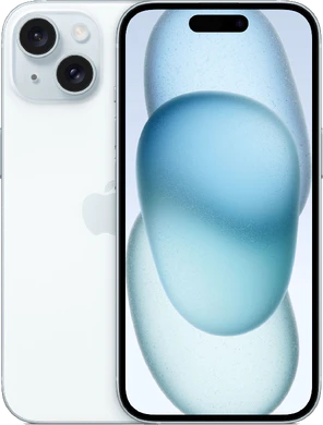 Apple iPhone 15 blue overview