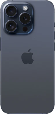 Apple iPhone 15 Pro blauw titanium achterkant