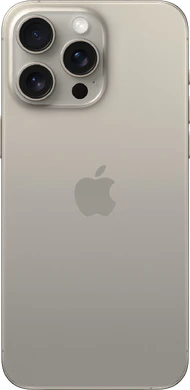 Apple iPhone 15 Pro Max grijs natural titanium achterkant
