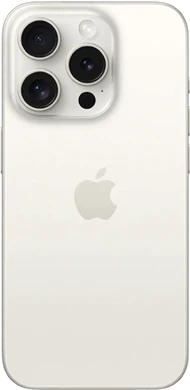 Apple iPhone 15 Pro wit titanium achterkant