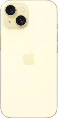 Apple iPhone 15 yellow back