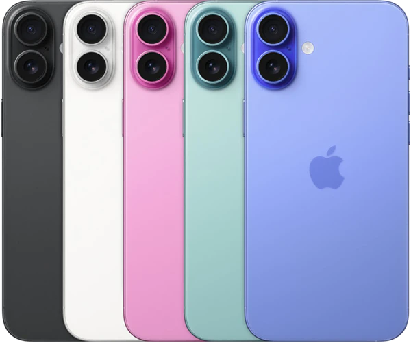 Apple iPhone 16 Plus kleuren overzicht
