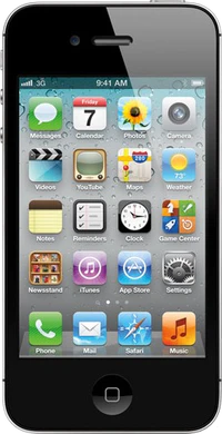 Apple iPhone 4S voorkant zwart