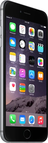 Apple iPhone 6 Plus linkerzijkant schuin Apple iPhone 6 Plus linkerzijkant schuin