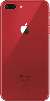 Apple iPhone 8 Plus rood achterkant