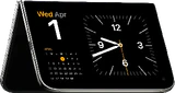 Apple iPhone Duo blue nightsky half closed clock
