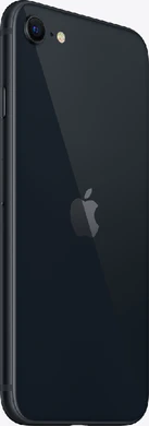 Apple iPhone se 2022 zwart achterkant rechterzijkant