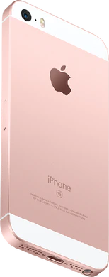Apple iPhone SE rose goud achterkant rechterzijkant onderkant