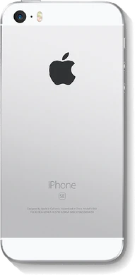 Apple iPhone SE zilver achterkant