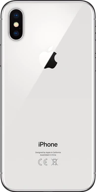 Apple iPhone X silver back