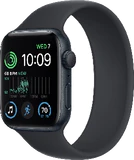 Apple Watch SE 2022 44mm zwart voorkant rechterzijkant