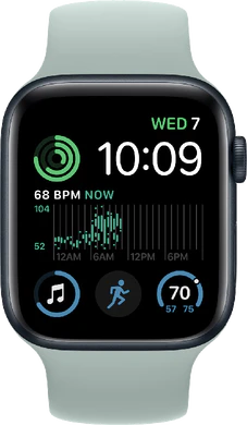 Apple Watch SE 2022 44mm groen voorkant