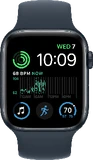 Apple Watch SE 2022 4G 44mm blauw voorkant