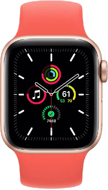 Apple Watch SE 40mm front aluminium gold