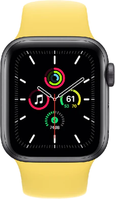 Apple Watch SE 40mm front aluminium grey