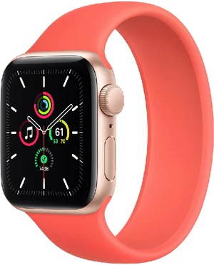 Apple Watch SE 40mm front right side aluminium gold