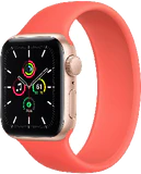 Apple Watch SE 40mm front right side aluminium gold
