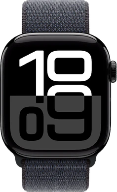 Apple Watch Series 10 42mm zwart sport loop zwart