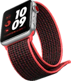 Apple watch series 3 pink voorkant rechterzijkant onderkant