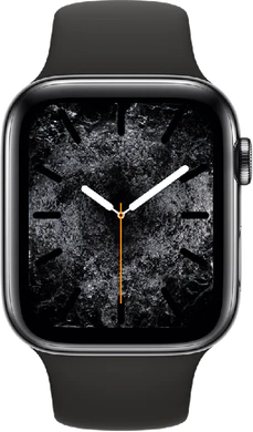 Apple watch series 4 voorkant zwart