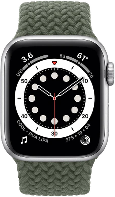 Apple Watch Series 6 40mm voorkant aluminium zilver