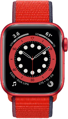 Apple Watch Series 6 40mm voorkant rood